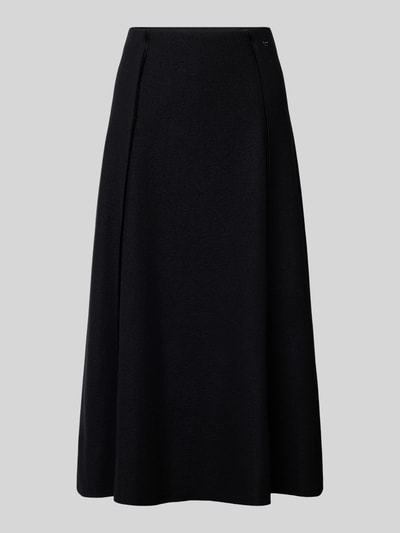 Marc Cain Midirock aus Wolle mit Teilungsnähten Black 2