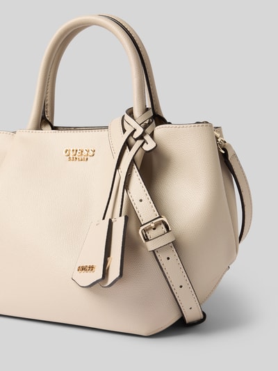 Guess Handtasche mit Logo-Applikation Modell 'Amorette' Stein 3