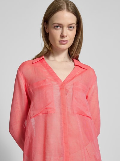 BOSS Regular fit blouse van een mix van viscose en linnen, model 'Bosala' Felroze - 3