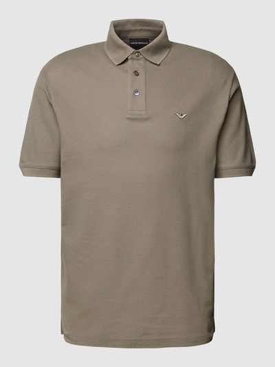 Emporio Armani Poloshirt mit Label-Stitching Beige 2
