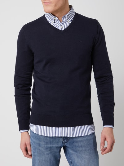 Tom Tailor Pullover van katoen  Marineblauw - 4