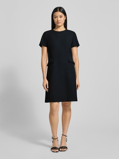 Marc Cain Knielanges Etuikleid mit Rundhalsausschnitt Black 1