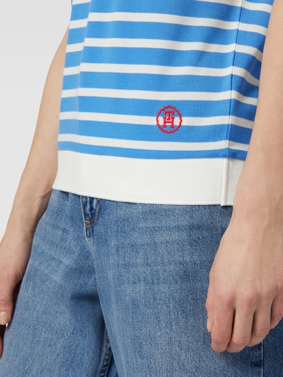 Tommy Hilfiger T-shirt w paski Błękitny 3