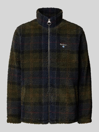 Barbour Fleecejacke mit Stehkragen Oliv 2