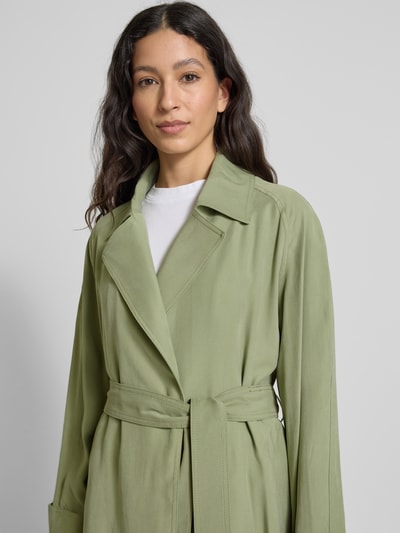 Mango Trenchcoat mit Bindegürtel Modell 'TAXI' Khaki 3
