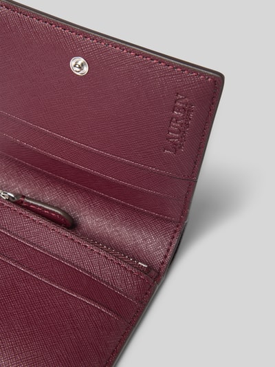 Lauren Ralph Lauren Portemonnee met structuurmotief Bordeaux - 3