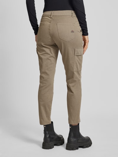 Buena Vista Slim fit cargobroek met verkort model Beige - 5