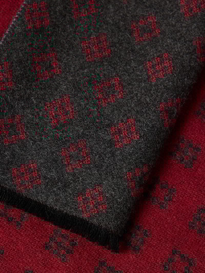 Christian Berg Men Schal aus Viskose im Allover-Look Bordeaux 2