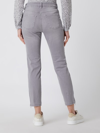 MAC Straight fit jeans met stretch, model 'Dream Chic' Lichtgrijs - 5