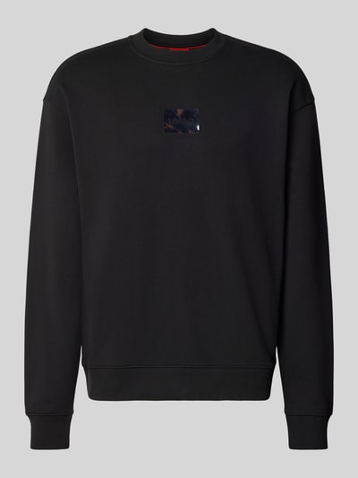 HUGO Regular Fit Sweatshirt aus reiner Baumwolle Modell 'DAYLO' Black 2