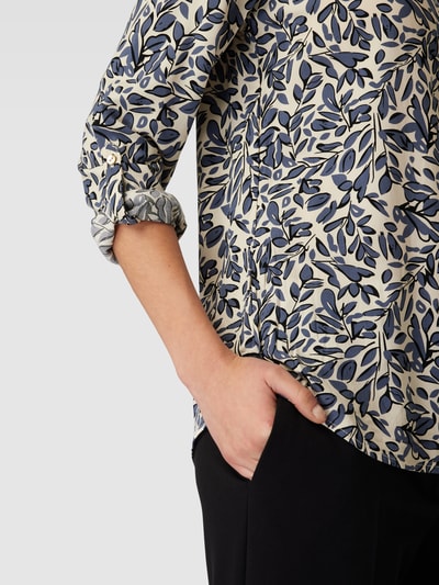 Montego Comfortabele blouse met tuniekkraag  Rookblauw - 3