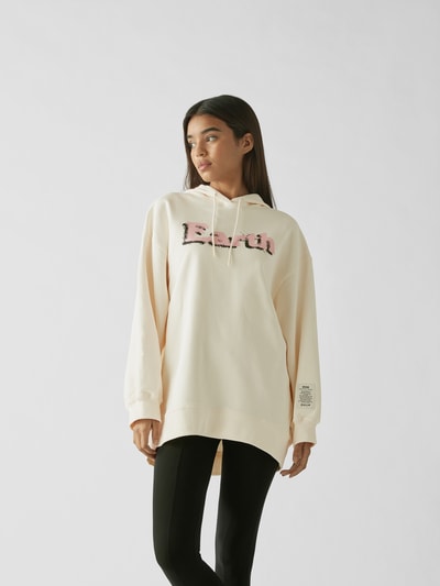 MSGM Oversized Hoddie mit Prints Weiß 4