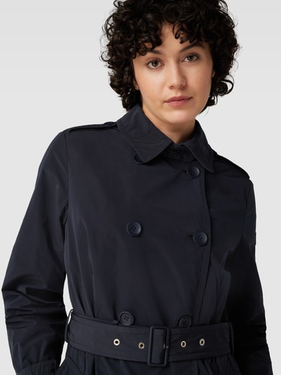 Peuterey Trenchcoat met riem, model 'SALTUM' Donkerblauw - 3