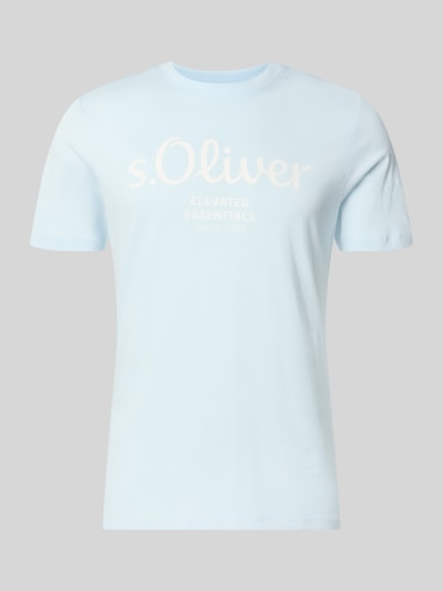Produktfoto, Regular Fit T-Shirt aus reiner Baumwolle von s.Oliver RED LABEL, Optik: Unifarben, Passform: Regular-Fit, Rundhals, Ärmelform: Kurzarm, Materialverarbeitung: Jersey