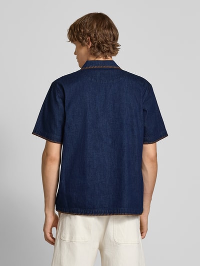 BLKVIS Relaxed Fit Jeanshemd mit Brusttasche Jeansblau 5