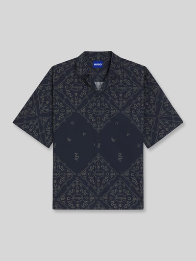 HUGO Blue Relaxed Fit Freizeithemd aus reiner Baumwolle Dunkelblau 2