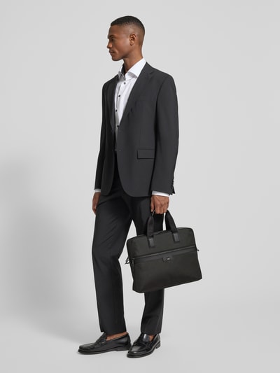 BOSS Laptoptas met structuurmotief, model 'RAY_N_DOC CASE' Zwart - 1