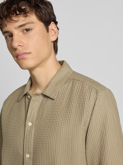 Only & Sons Regular fit vrijetijdsoverhemd van puur katoen Zwart - 3