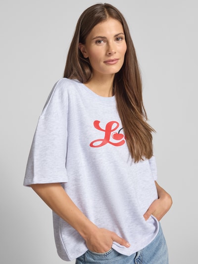 miss goodlife Sweatshirt mit 1/2-Arm und Rundhalsausschnitt Hellgrau Melange 3