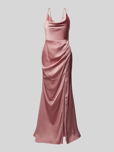 Laona Abendkleid mit Wasserfall-Ausschnitt Rose 2