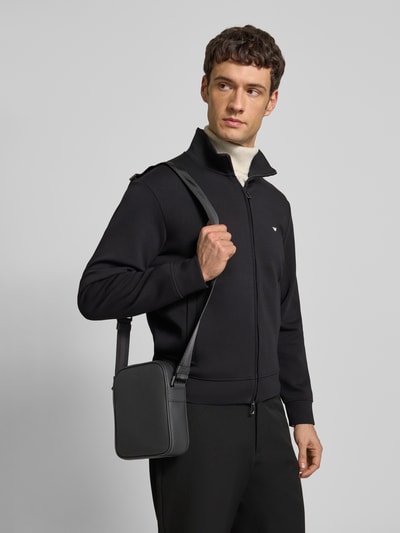 BOSS Schoudertas van echt rundleer Model 'NEW CROSSTOWN' Zwart - 1