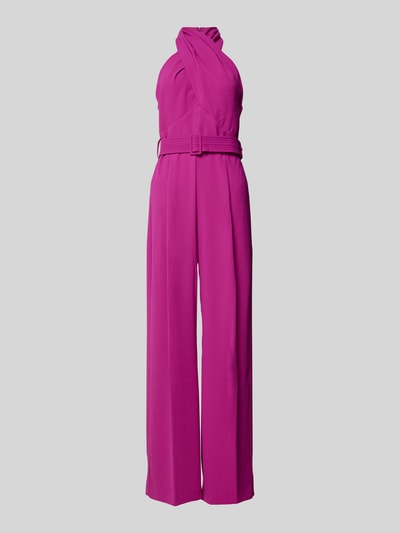 Mango Jumpsuit mit Neckholder Modell 'JULIA2' Fuchsia 2