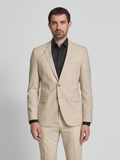 HUGO Slim Fit 2-Knopf-Sakko mit Reverskragen Modell 'Arti' Sand 4