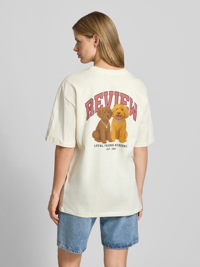 REVIEW T-Shirt mit 1/2-Arm Offwhite 5