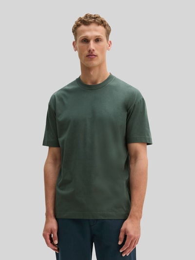Marc O'Polo Loose Fit T-Shirt aus reiner Baumwolle Oliv 4