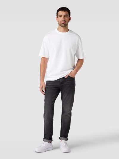 SELECTED HOMME Oversized T-Shirt mit überschnittenen Schultern Modell 'OSCAR' Weiss 1