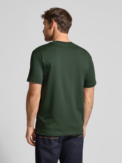 SELECTED HOMME Regular fit T-shirt van puur katoen, model 'COLMAN' Donkergroen - 5