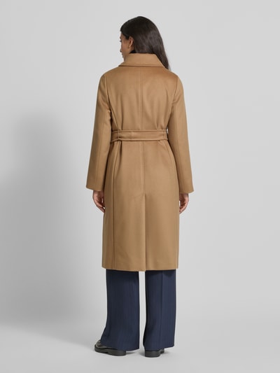 Max Mara Studio Regular Fit Mantel aus reiner Schurwolle Modell 'BCOLLAG' Camel 5