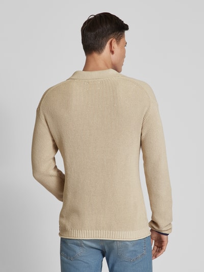 Scotch & Soda Gebreide pullover met V-hals Beige - 5