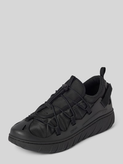 HUGO Sneakers met labeldetail, model 'Reeflyn' Grafiet - 1