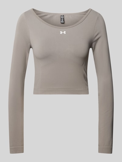 Under Armour Longsleeve mit Logo-Print Taupe 2