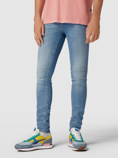 Jack & Jones Slim Fit Jeans mit 5-Pocket-Design Modell 'LIAM' Jeansblau 4