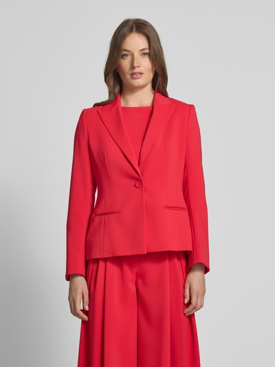 Marc Cain Slim Fit Blazer mit Reverskragen und Paspeltaschen Rot 4