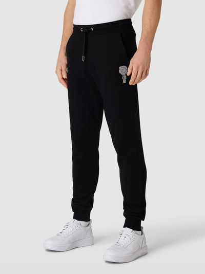 Karl Lagerfeld Sweatpants met labeldetail Zwart - 4