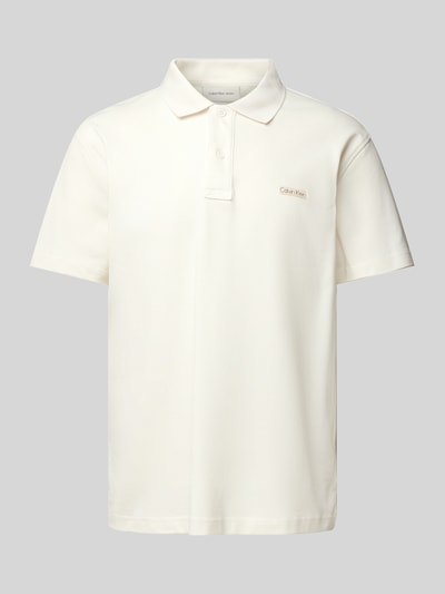 Calvin Klein Jeans Poloshirt mit Label-Patch Offwhite 1