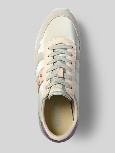 Productfoto, sneaker uit leermix met logopatch model 'Millen' van Blauer Usa, afgeronde pasvorm, profielzool, maat 40 context