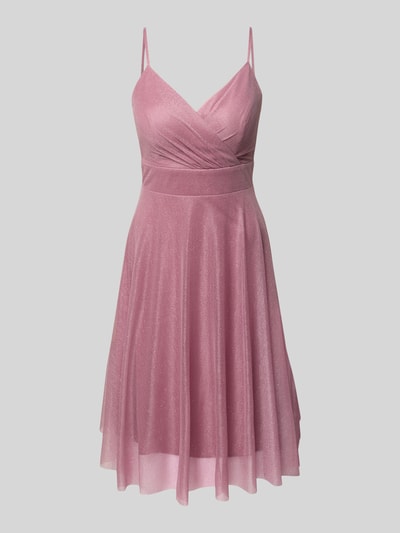 TROYDEN COLLECTION Cocktailkleid mit Taillenband Rosa 2