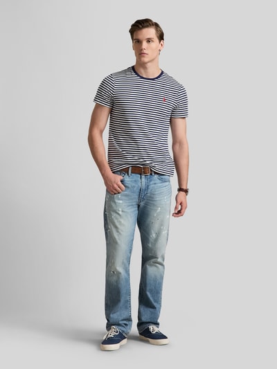 Polo Ralph Lauren Regular Fit T-Shirt aus reiner Baumwolle Marine 1