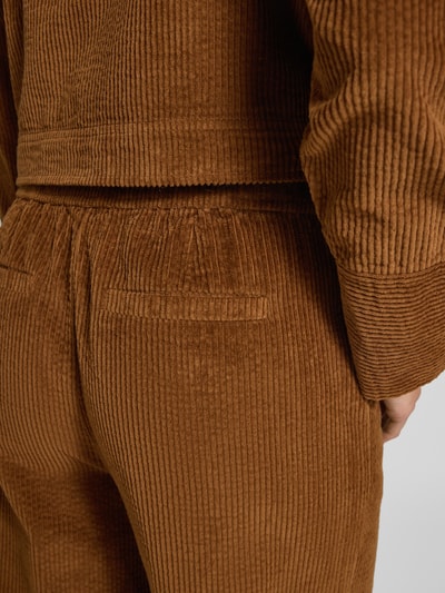 B.Young Spodnie sztruksowe z elastycznym pasem model ‘Dixian’ Camel 3