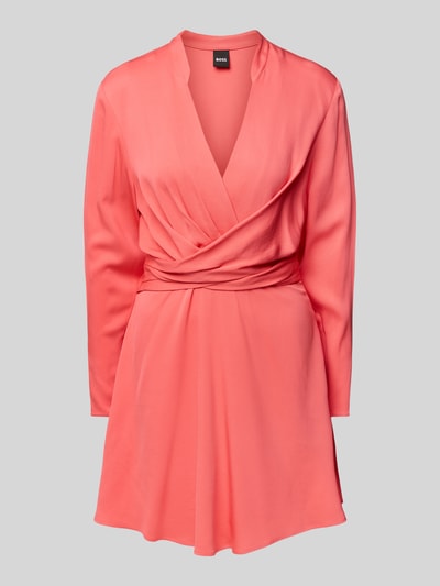 BOSS Minikleid in Wickel-Optik Modell 'Dimkai' Pink 2