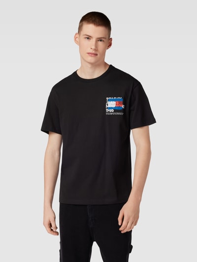 Tommy Jeans T-Shirt mit Label-Motiv-Print Modell 'TOMMY NY GRAFFITI' Black 4
