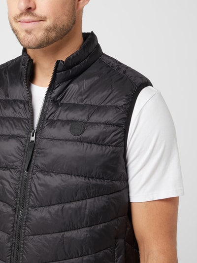 Jack & Jones Bodywarmer met opstaande kraag, model 'Hero' Zwart - 3