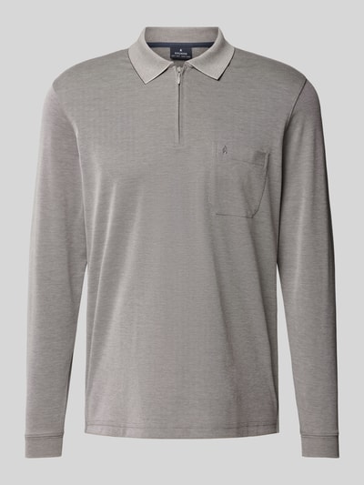 RAGMAN Regular fit poloshirt met borstzak Zilver - 2