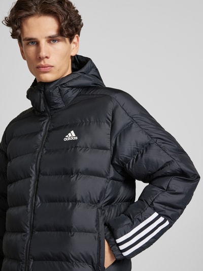 ADIDAS SPORTSWEAR Gewatteerd jack met labelprint, model 'ITAVIC' Zwart - 3