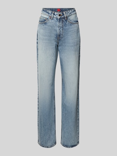 HUGO Straight Fit Jeans aus reiner Baumwolle Modell '937_14' Hellblau 2
