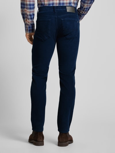 Pierre Cardin Tapered fit corduroy broek, model 'Lyon' Blauw - 5